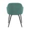 Armen Living Pixie Two Tone Teal Fabric Dining Room Chair with Black Metal Legs LCPXCHTL - alternate 3